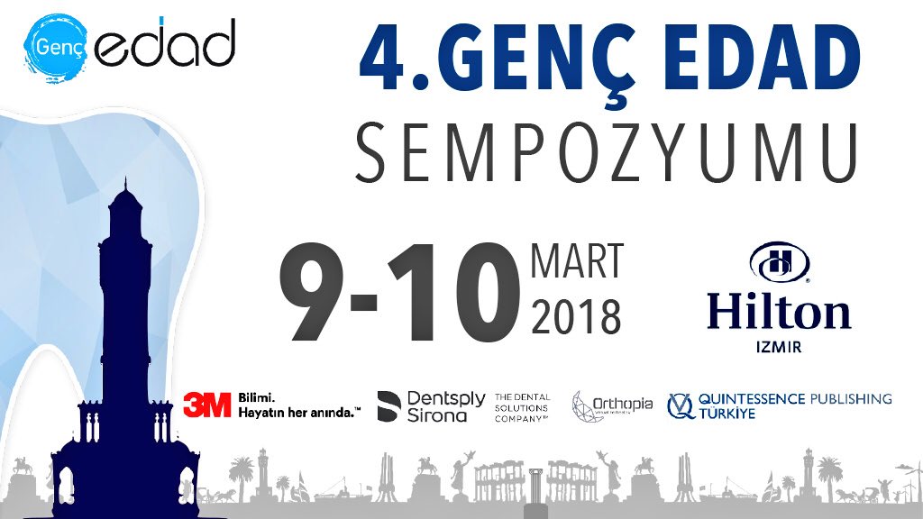 Estetik Diş Hekimliği Akademisi Derneği’nin düzenlediği “4. Genç EDAD Sempozyumu” 9-10 Mart tarihlerinde İzmir Hilton Otel’de! <a href="/edadorgtr/">EDAD - Estetik Diş Hekimliği Akademisi Derneği</a> 
tifika.com/event/528