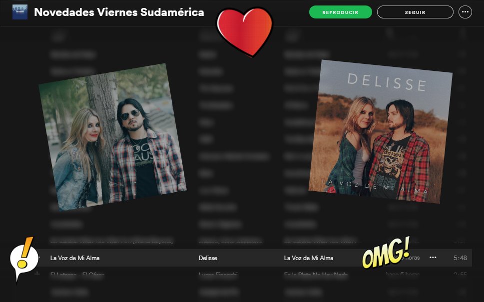 Llegó el día en que <a href="/delissemusic/">DELISSE</a> regresa con su nuevo single llamado #LaVozdemiAlma!! Puedes escucharlo desde la playlist #NovedadesViernesSudamérica en <a href="/Spotify/">Spotify</a>