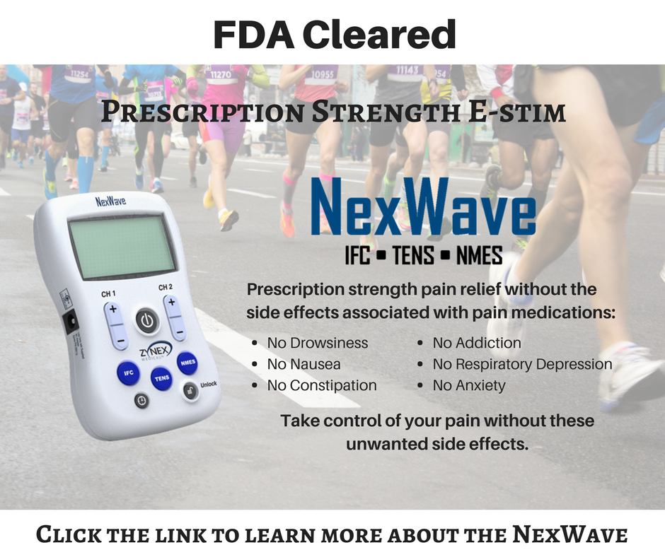 Zynex Medical on X: Get back to doing what you love and treat your pain  without the side effects of pain meds with the NexWave!    / X