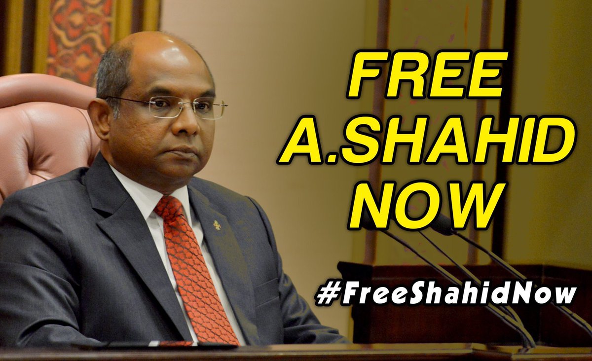 MariyaDidi's tweet photo. God knows how someone is determined to be an #SoE detainee &amp; who’s not @abdulla_shahid &amp; @riyazabdulla were taken from the same spot but we understand MPRiyaz is detained under #SoE &amp; MPShahid is not
#StopArbitraryArrests 
#EnforceSCRuling https://t.co/5cAu5z4YG1