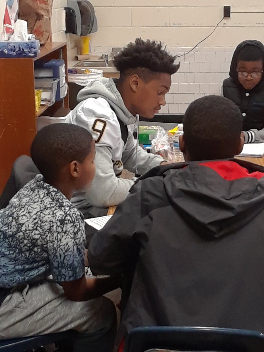 Shout out to <a href="/gohshsfootball/">HSHS Football</a>  and Coach Johnson for coming over to read to our students and hang out in class with them. They brought #ReadAcrossAmericaDay to a new level. #CommunityEngagement #OnceASpringerAlwaysASpringer #SpringerPride <a href="/HenricoSchools/">Henrico Schools</a>
