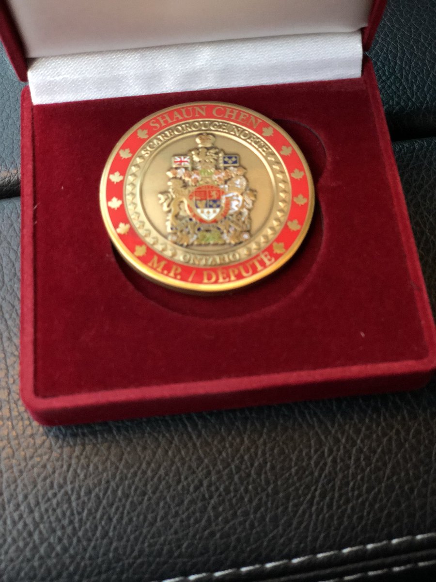 CarsonHoCanada's tweet photo. My honor to receive the Canada 150 Medal from Hon. Shaun Chen, Member of Parliament. Community works are recognized. https://t.co/zbyUUU1yNX