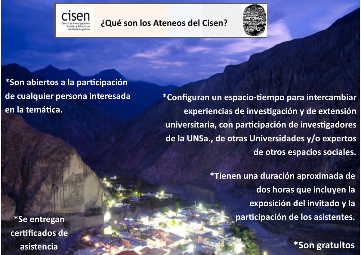 Cisen UNSa (@cisenunsa) on Twitter photo 