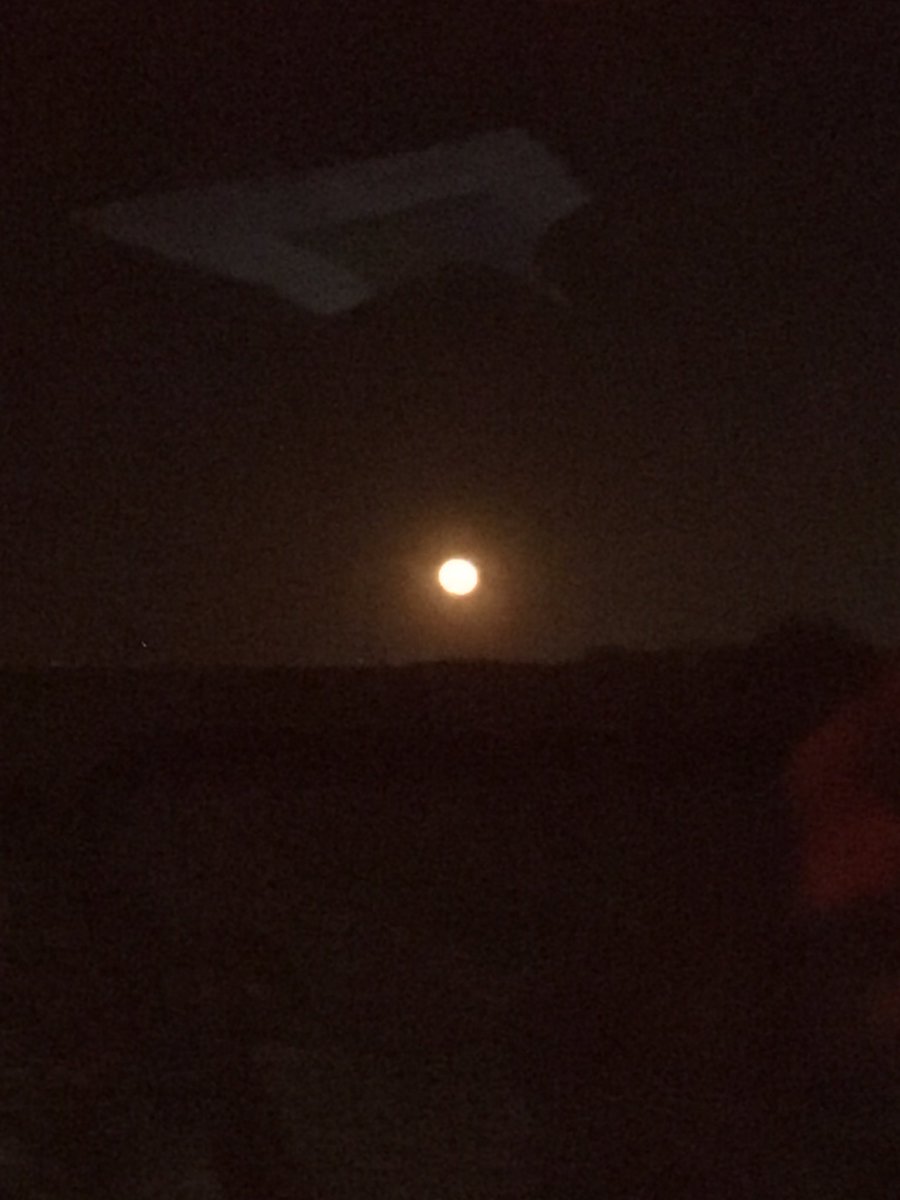 robjmeyerjr's tweet photo. Sometimes there is no place I would rather be than on the tractor! #spectacularmoon #JohnDeere https://t.co/zZFhjYZLBE