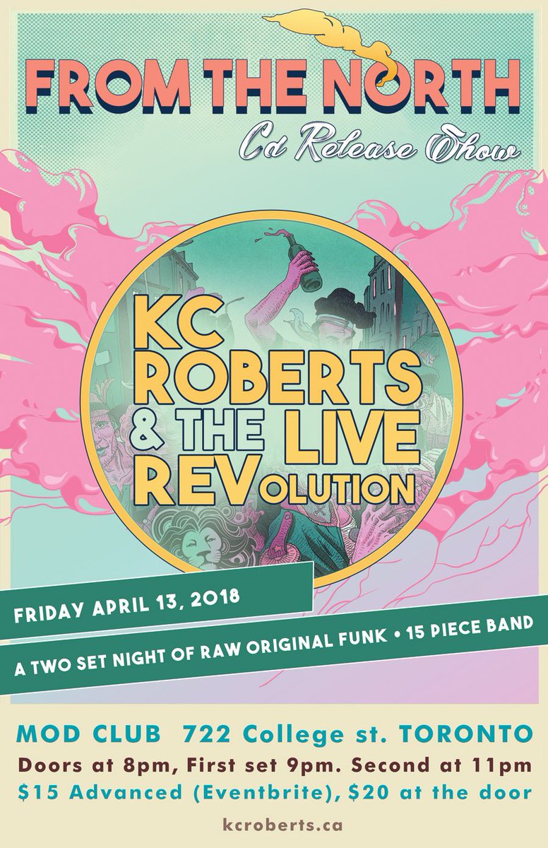 JUST ANNOUNCED: From the North Live DVD release party @TheModClub on April 13th.  Advance tickets available now.  Act fast!! #Toronto #Funk #DanceParty

eventbrite.ca/e/kc-roberts-t…