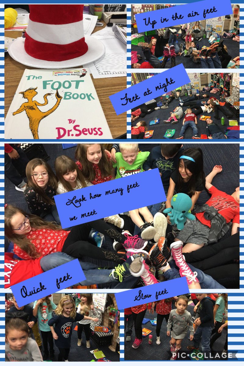 OCTWeston's tweet photo. Celebrating the ABC’s of Dr Seuss! Do you know how many feet you meet in a day? We used pantomime to interpret the words and improvise dance moves to complement the story! Left, Left, Left, Right, Left. . . Happy Birthday Dr. Seuss!!#oct4u https://t.co/0jFbgr4i6M