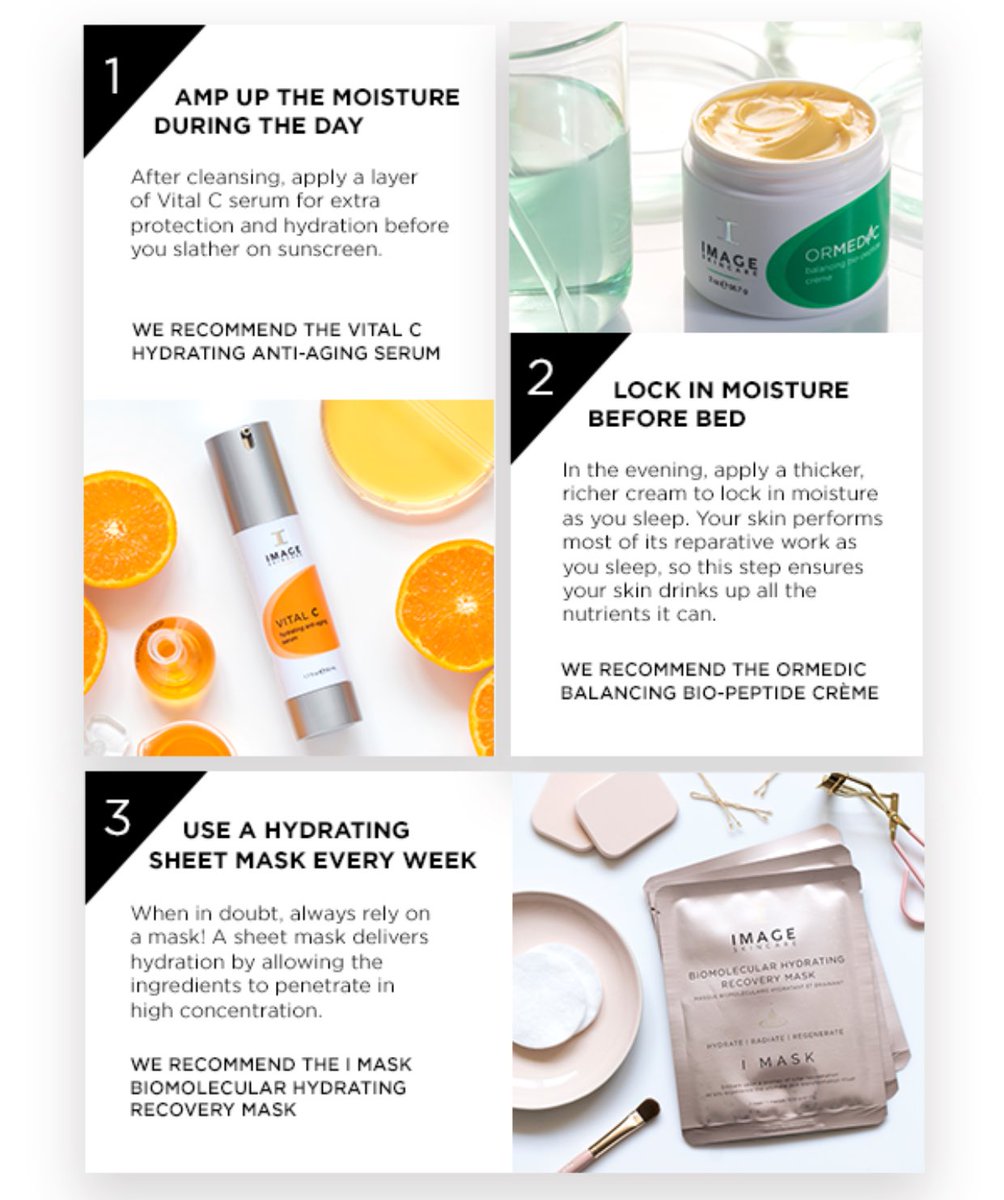 ImageSkincareUt's tweet photo. 3 Winter Wonders to restore radiant skin! #imageskincare #utah #utahspa #utahsalon #utahbeauty #utahskincare #winter #hydrating #dryskin #skincare #vitaminc #hydrate #antioxidants #agelater #antiaging https://t.co/XOHeynIZh1