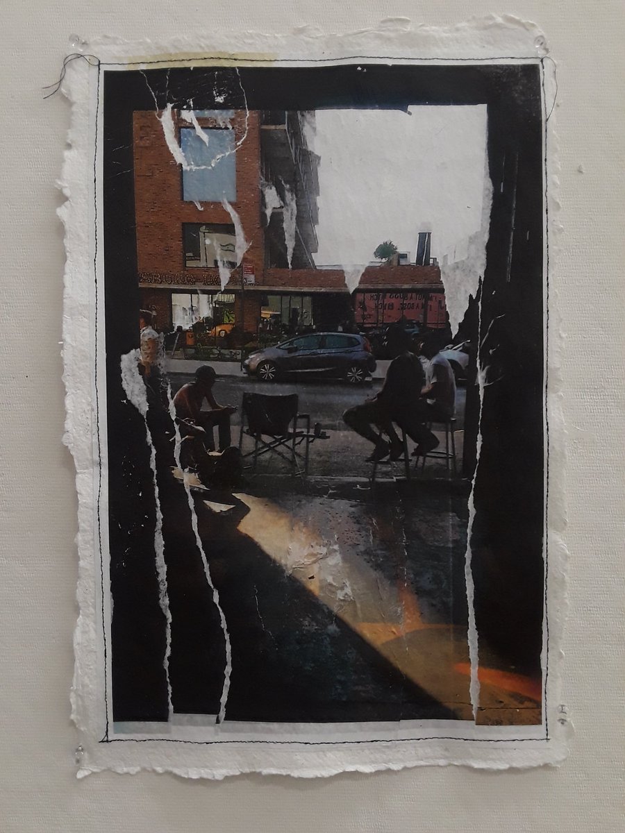 BrooklynMFA's tweet photo. New untitled works from Thomas Hemmerick - sewn photocopy on recycled paper, 12 x 18 inches.
#contemporaryart #brooklyncollege #photography https://t.co/U3NdCuQ2Bw