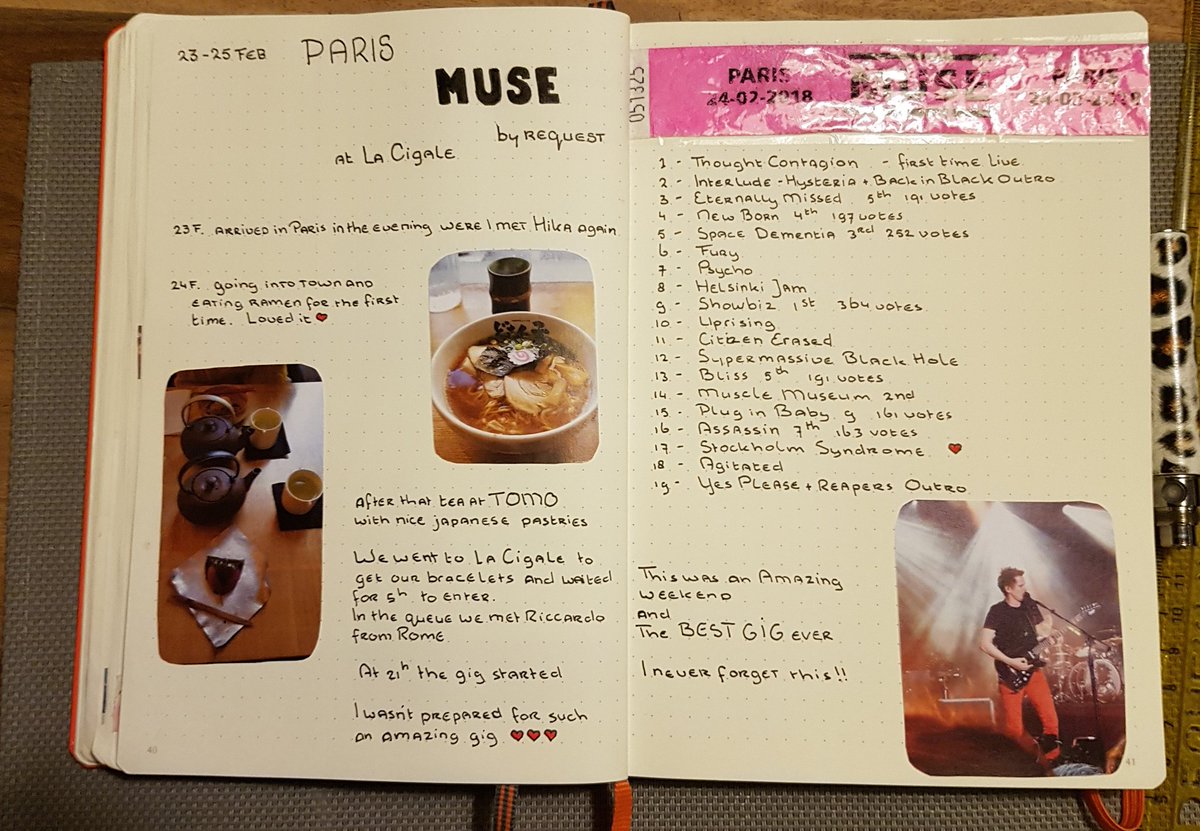 faithfully_ever's tweet photo. Bujo page "Weekend in Paris" MUSE by request with @Hikasawr #bujo #bulletjournal #musebyrequest ❤ https://t.co/W3fCtBJFQL