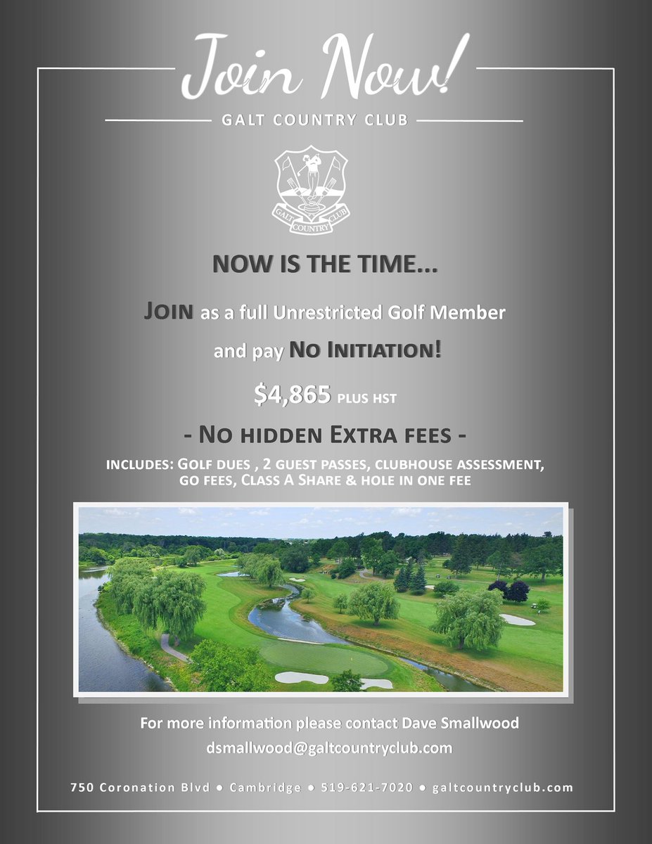 Galt Country Club tweet media