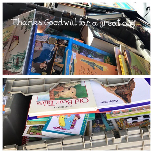 jrtnhs's tweet photo. A Friday well spent @goodwillintl digging for great 📚 to go to Montrose Elementary @JanetDLibrarian #leadjrt @jrtprincipal https://t.co/IyzFMfXLp0