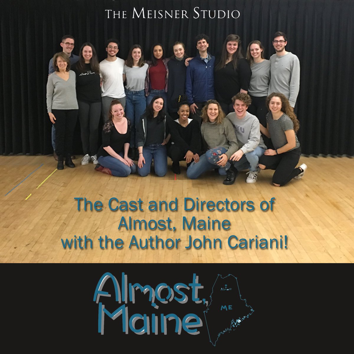 MeisnerTisch's tweet photo. John Cariani, Thank you so much for giving our actors your personal insight on Almost, Maine by John Cariani! You helped take us to the next level! @TischDrama Get your tix everyone: https://t.co/OgSW2dzl3G https://t.co/de8vlFRjzL