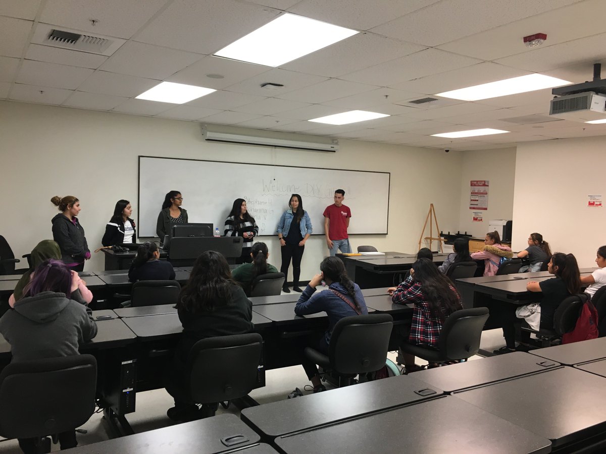 DIYGirls's tweet photo. Yesterday, the girls from Northridge MS were hosted by CSUN's Society of Women Engineers. The girls learned about different types of engineering fields and put their own engineering abilities to the test when they were challenged to drop an egg without breaking it. #DIYGirls https://t.co/PzDR0sPFgZ