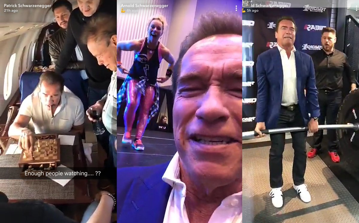 We're at the Arnold Classic having a blast! Sure, you could watch @Schwarzenegger on Snapchat (ArnoldSchnitzel) or you could get your ass to Ohio and see Arnold and the other outstanding athletes in person! Goooo, get to the #ArnoldClassic2018! https://t.co/BUOv6F3Exn