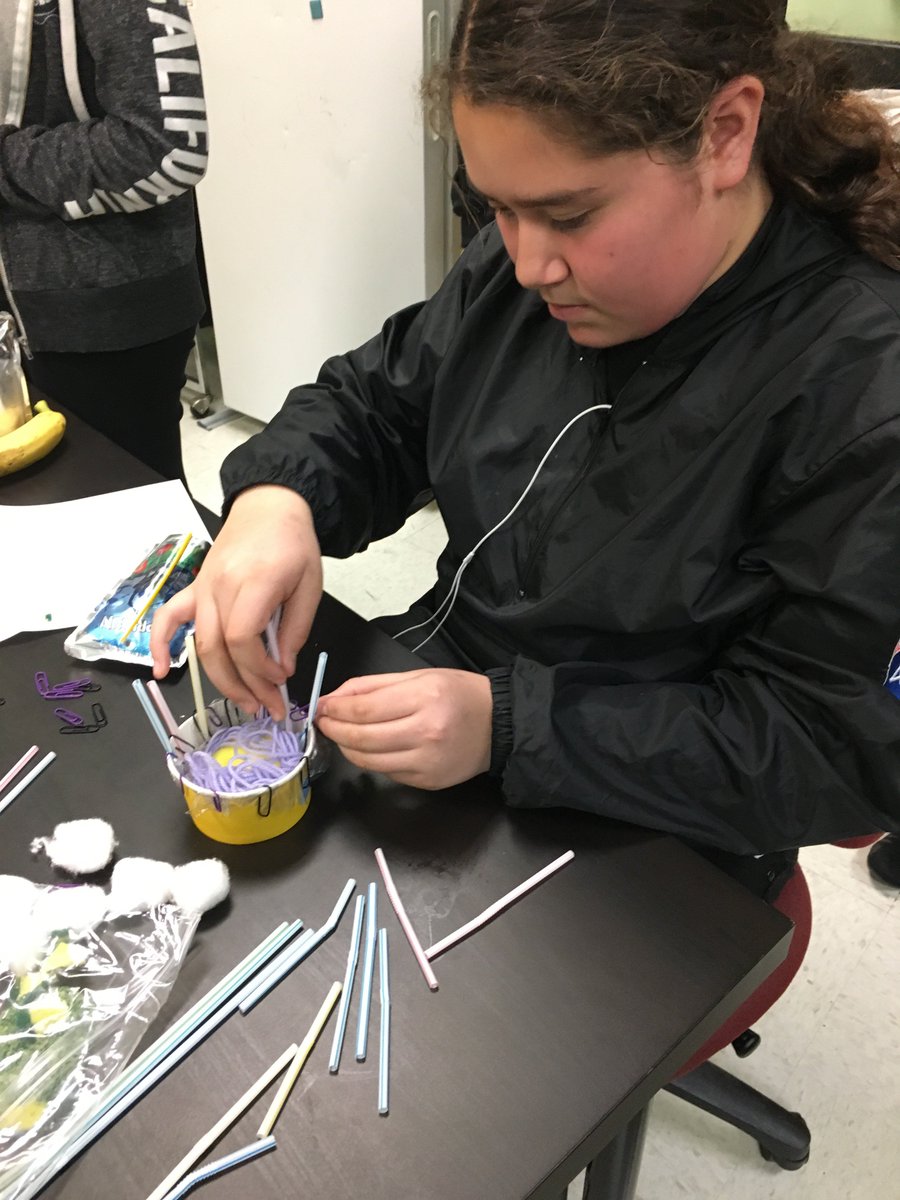 DIYGirls's tweet photo. Yesterday, the girls from Northridge MS were hosted by CSUN's Society of Women Engineers. The girls learned about different types of engineering fields and put their own engineering abilities to the test when they were challenged to drop an egg without breaking it. #DIYGirls https://t.co/PzDR0sPFgZ