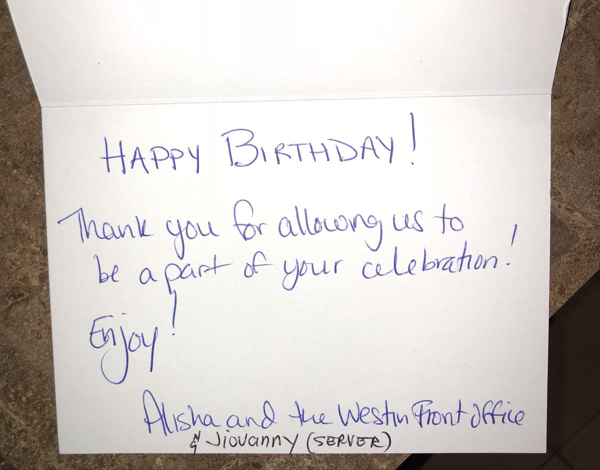 emyyi's tweet photo. Thank you so much #Westin #Gaslamp #SanDiego for the wonderful birthday card and champagne! Such a great surprise! Best hotel chain! #SPG #SUPERIORSERVICE #itsinthedetails @Westin https://t.co/OxbGDFm7Wa