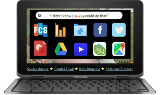 Thanks to all who joined us for our “I didn’t know Google could do that!” session where we featured #googledraw. Find our resources here ➡️ bit.ly/IDK-Google #ncties18