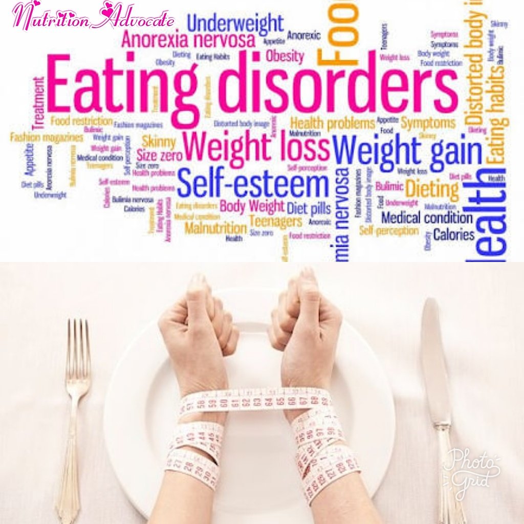 NutriAdvocate's tweet image. Latest article on our blog: WHAT SHOULD YOU KNOW ABOUT EATING DISORDERS?  To get access to the article, visit advocate4nutrition.blogspot.com
#AdequateNutrition #eatright #OptimalHealth #eatingdisorder #HealthyLiving  #nutrition #health #weightloss #weightgain #selfesteem #eatinghabits