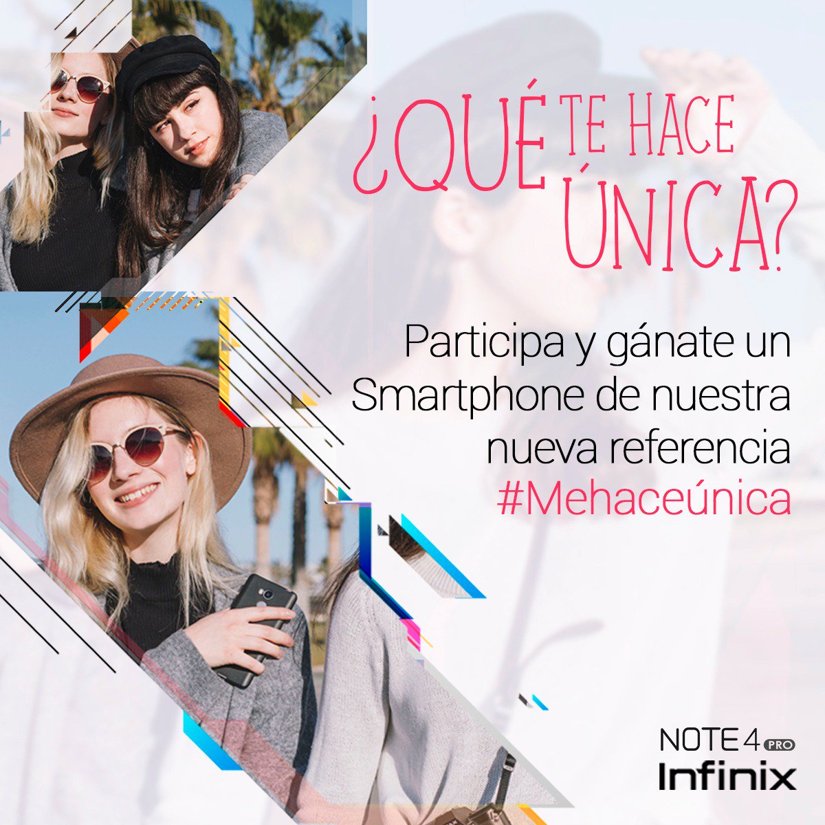 InfinixColombia's tweet photo. Cuéntanos qué te hace única y gánate un Smartphone de nuestra nueva referencia📱 Términos y condiciones del concurso https://t.co/qYl7vy2I5C

#tecnologia #infinix #smartphone #ofertas #lifestyle #celulares #infinix #celularescolombia #smartphone #Tecnologia #ofertas #concursos https://t.co/XUaji7yccw