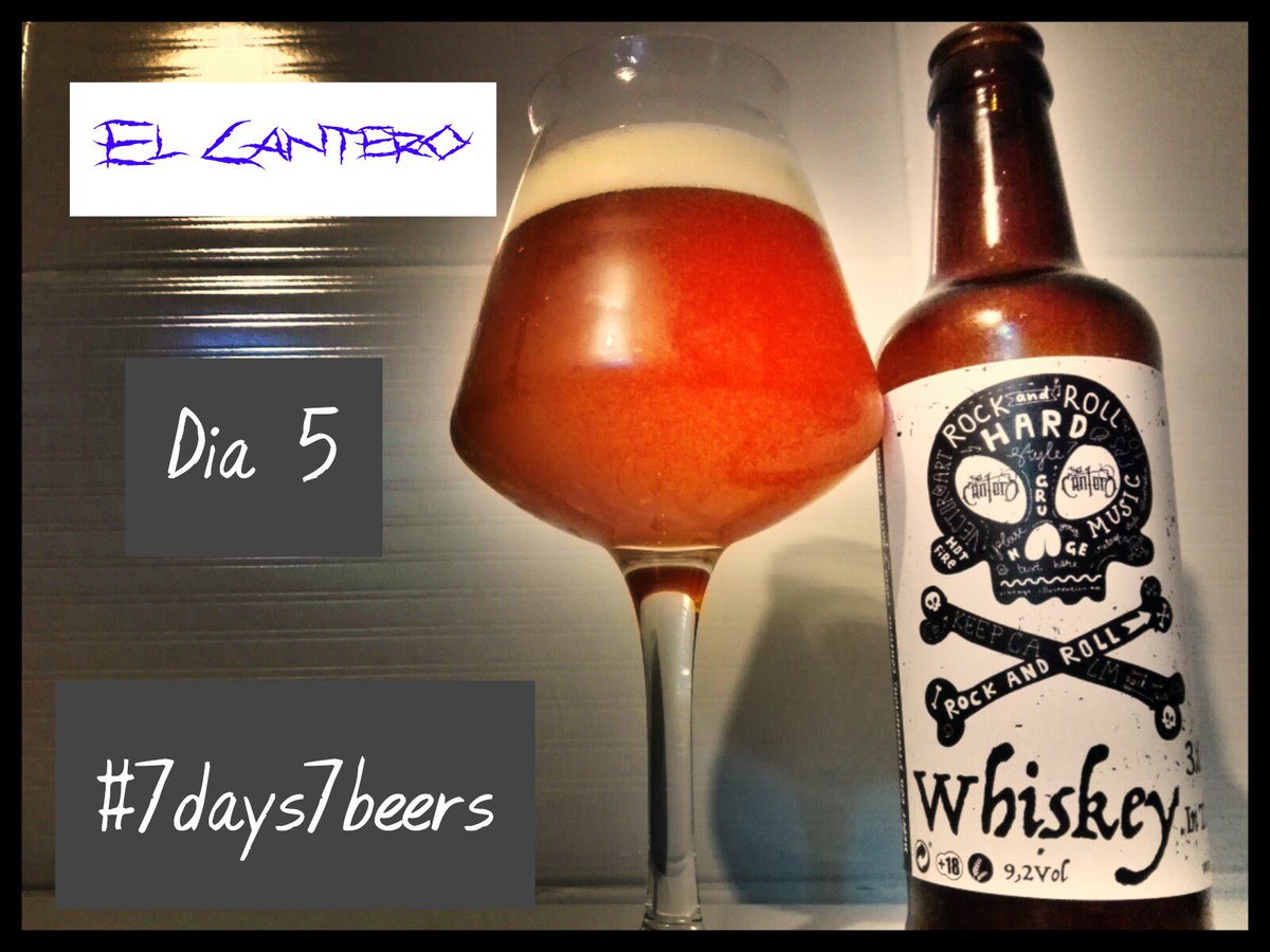 HP_Beer_Events's tweet photo. Dia 5 #7days7beers @canterobeer Whisky in the Jar. Según reza en su etiqueta "contiene rabia y pasión desmedida"
@craftesanos #craftesanos #craftbeer #Murcia #puertolumbreras #terremotomurcia 
@laporchamurcia 
@disfrutandoMur 
@Murcianeo https://t.co/hxl6pYqTav