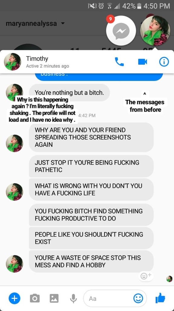 timothyexposed's tweet photo. Probably a lot of you already heard this. I know that I'm late but I decided to not post it immediately because I wanted more proofs. This sounds crazy. I don't even know what to believe because that exposes her too much, but if you think about it, she can just - https://t.co/tzpwarac4G