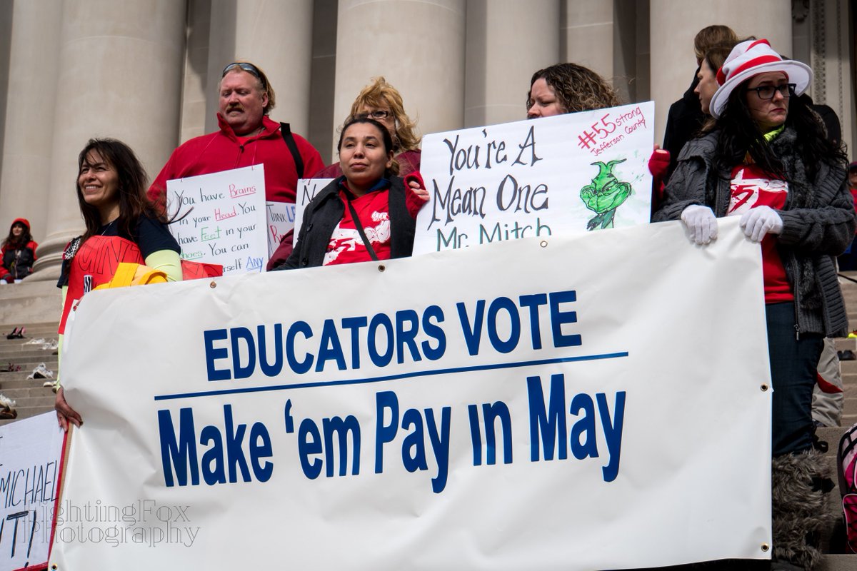 STAND WITH WV TEACHERS
West Virginia high school students organized a rally and march in support of striking teachers, March 2, 2018 #55Strong #55United
Album: facebook.com/pg/fightingfox…