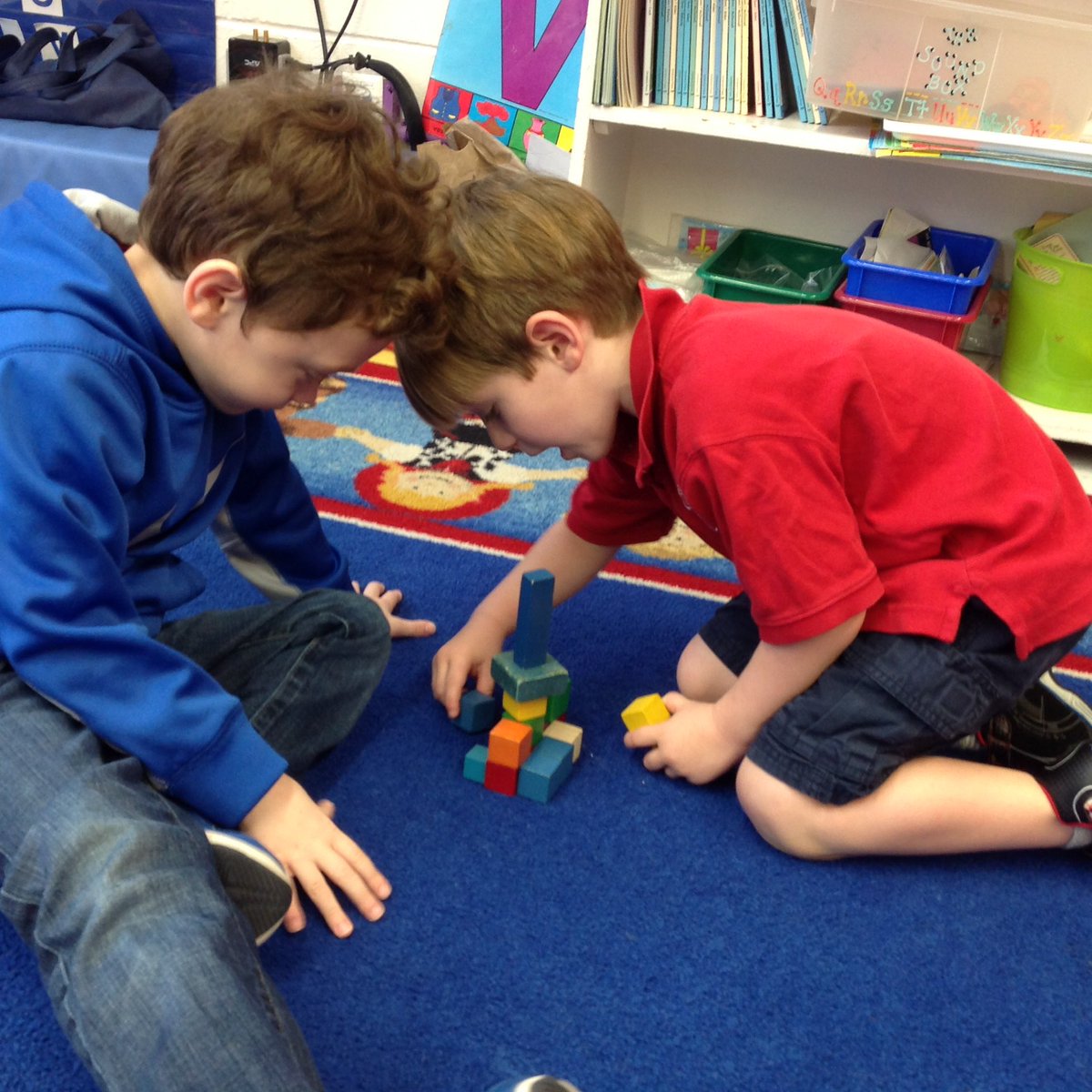 PKATeacher's tweet image. Build a rocket, snap a pic, knock it down, then rebuild!! #teamwork #spatialperception #buildandrebuild @stmsaints