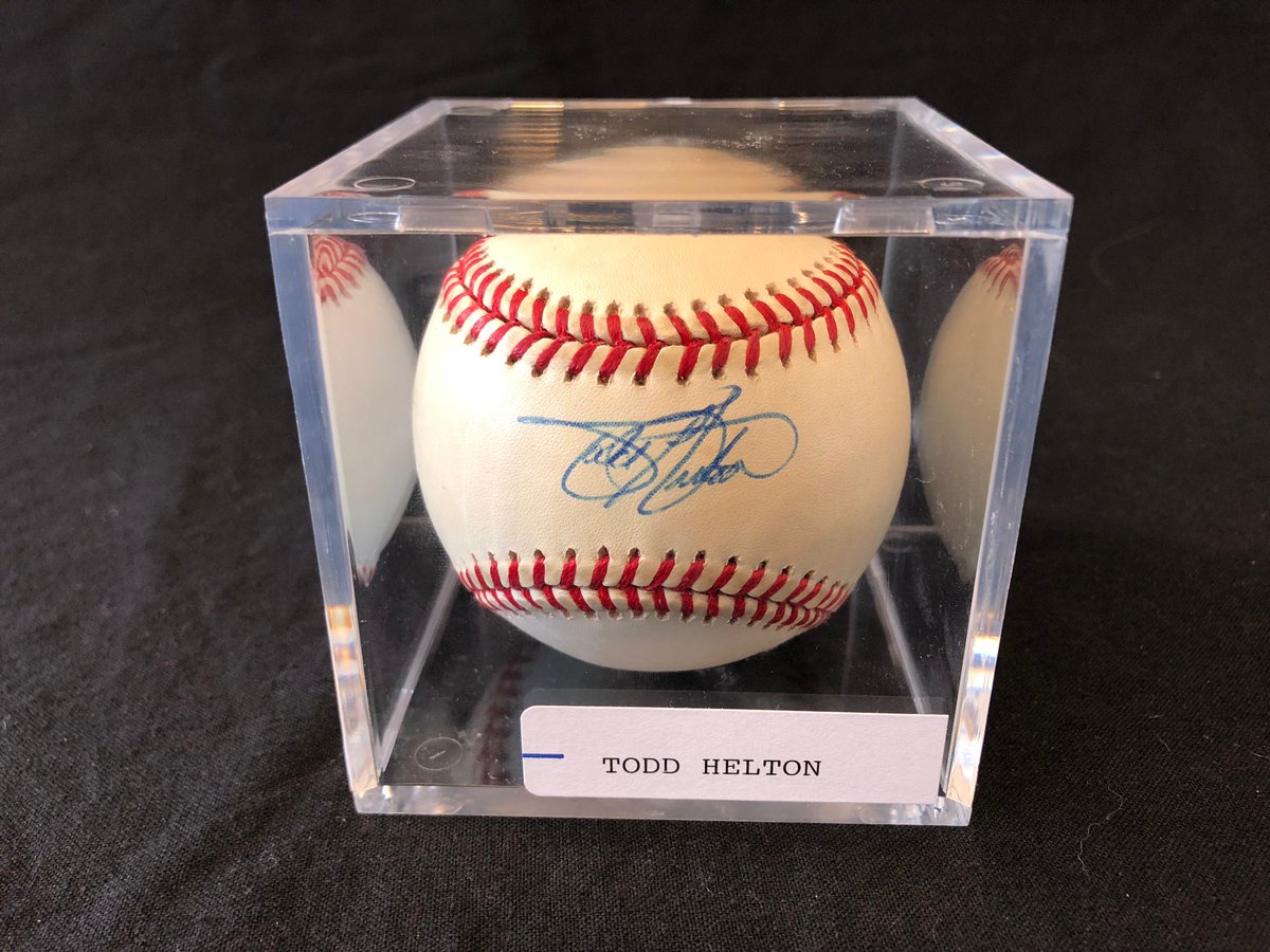 USABaseball's tweet photo. We hear it's #NationalOldStuffDay so how about a little giveaway? 

RT to win this ⚾️ from 1993 signed by 🇺🇸 alum Todd Helton. https://t.co/2G7pasusVi