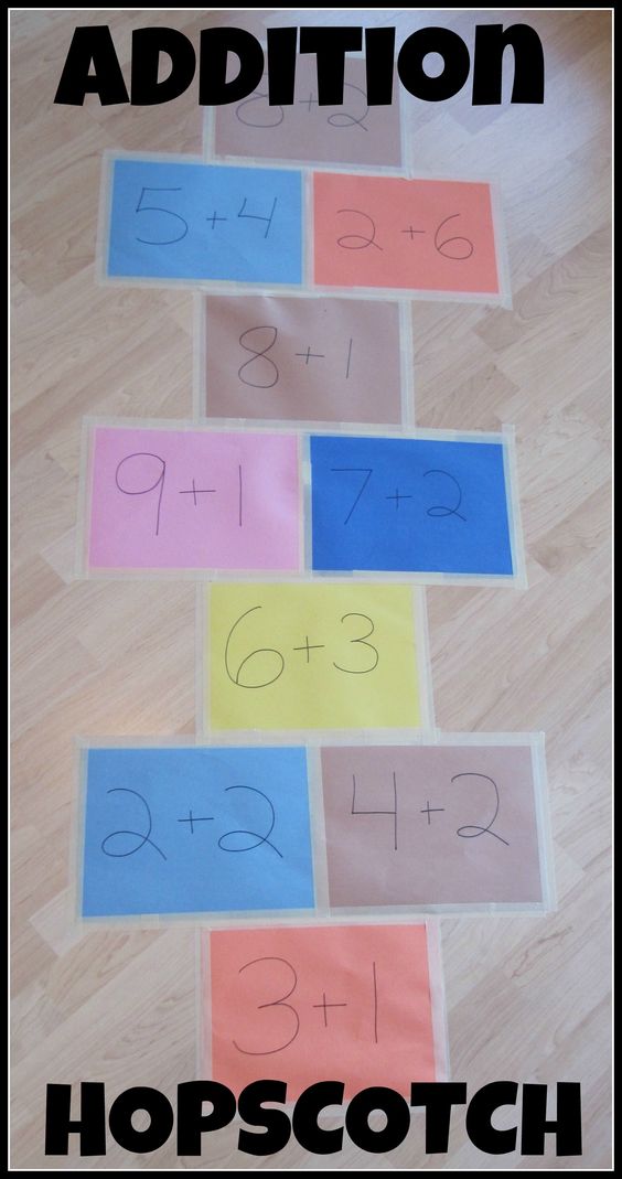 ONTSpecialNeeds's tweet image. I can say that I have never seen this before. Neat idea! #MathMovement Addition hopscotch!