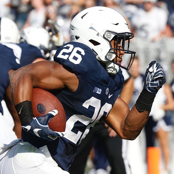 RoadTripSports's tweet photo. #CollegeFootballAmerica #NFLScoutingCombine Friday checks in with #PennState RB Saquon Barkley #PSUnrivaled #HappyValley #PSU #NittanyLions #ProNittanyLions #FBS #NFLDraft #NCAAFB #NFLDraft2018 #NFLScoutingCombine2018 #ScoutingCombine2018 #RoadTripSports @saquonb21 https://t.co/TprbtTYlpL