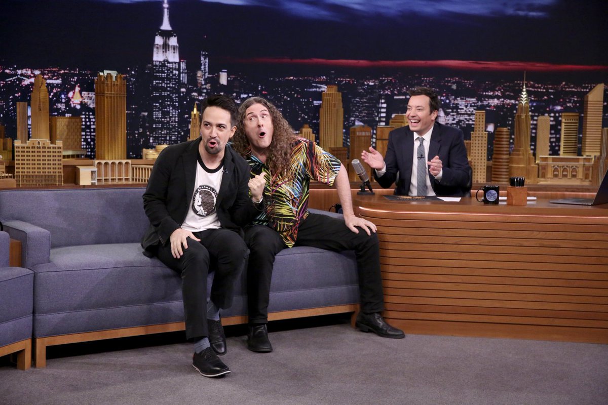 alyankovic's tweet photo. If you'd care to watch me and @Lin_Manuel lip sync to the #HamiltonPolka, it would behoove you to check out @FallonTonight this evening! https://t.co/ZV4FXc3mvM