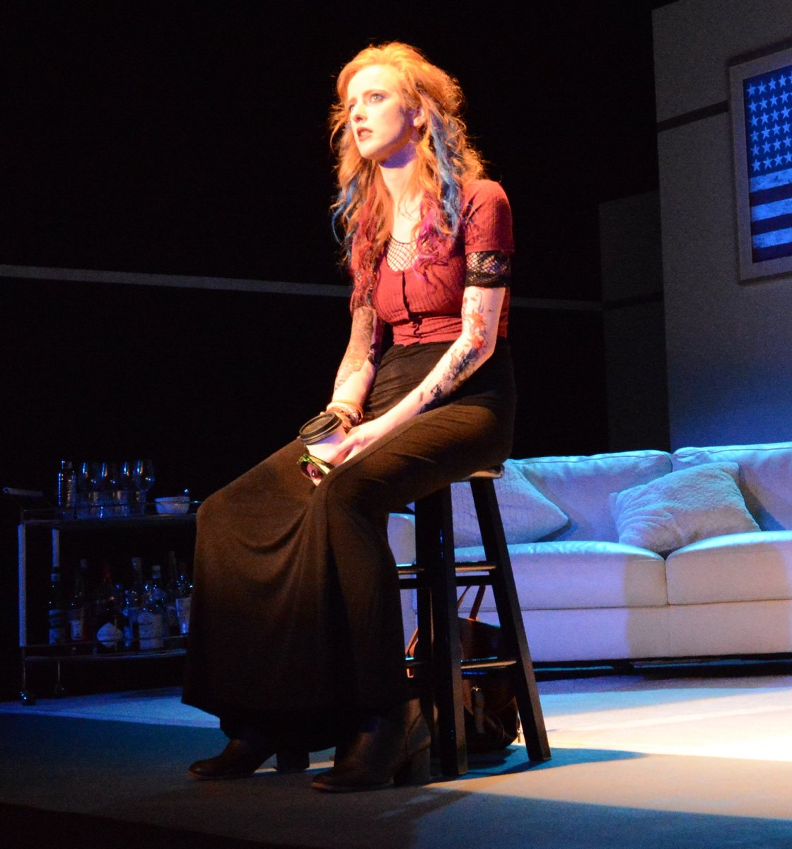 "..The only reason I'm sober is that I was done and I was willing..." Laura Long as Mythica in David Sessions' Two Fisted Love at the Odyssey Theatre.  #LAThtr, #TwoFistedLove, #DavidSessions, #JulesAaron, #OdysseyThtr.  ONLY 2 WEEKS LEFT..!!