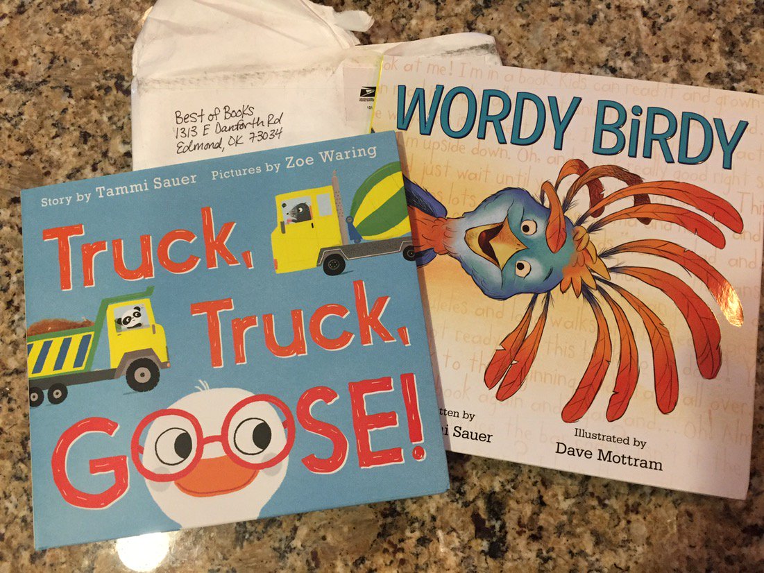 katedopirak's tweet photo. @bestofbooksok Thanks for shipping the fun from OK to PA CONGRATS @SauerTammi! They're funny, clever, &amp; full of ❤️! https://t.co/eKqWUxrfRU