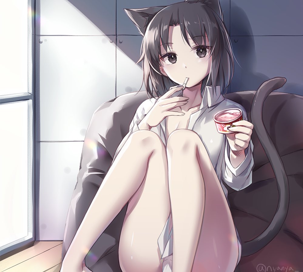 “Come have fun with me. This kitten could use some entertainment.~” ♡ 

♡ #LewdRP ♡