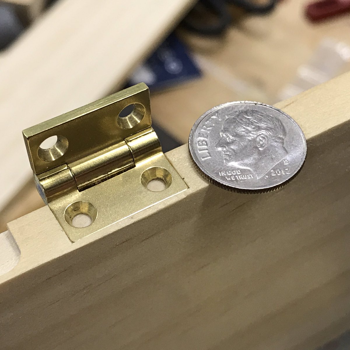 NickFerryBuilds's tweet photo. Doing some mortising to kick off the weekend - what are guys working on? #brasshinges #mortising #woodworking #wood #jewelrybox https://t.co/4zy8j58AQr