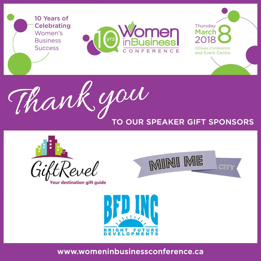 WIBConf's tweet photo. Thank you to our #WIBC2018 Speaker Gift Sponsors: @giftrevel | @simarnounou / @MiniMeCity | @MMurphyBFD

Join us on  #IWD, March 8th to celebrate #WIBC10Years of Women's Business Success!

Limited tickets available > https://t.co/lQ41YOTzBq https://t.co/tYAiVY70UP