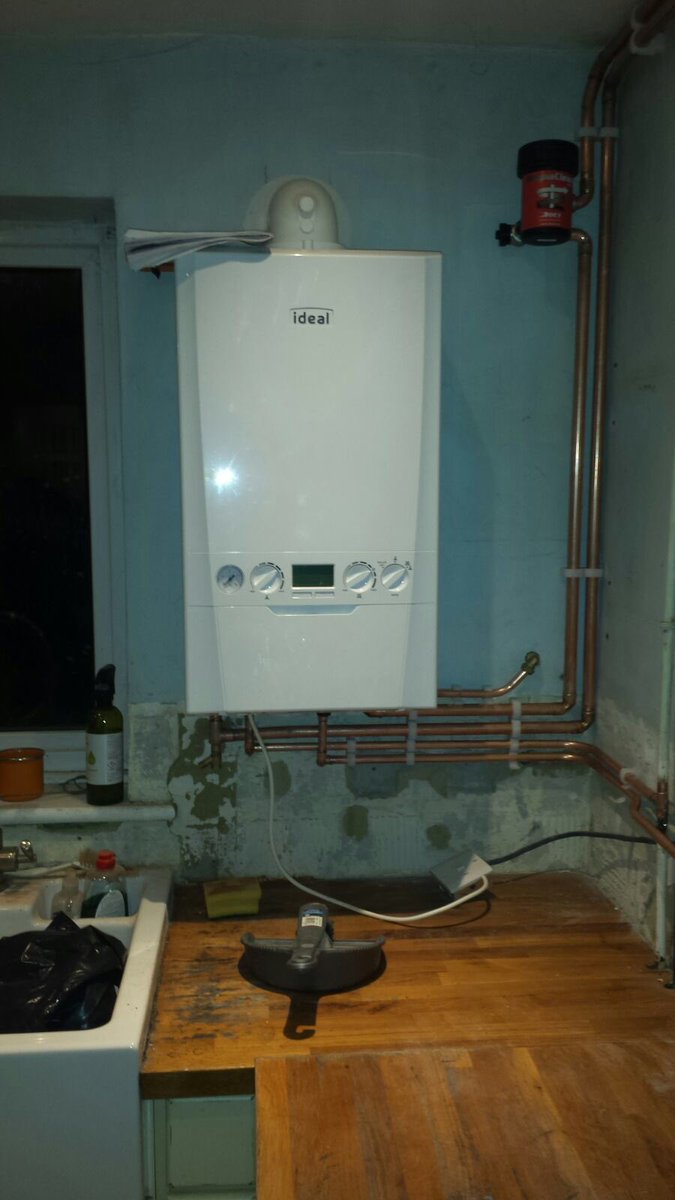Installation carried out for a new builder a few weeks ago @ideal_heating with a <a href="/ADEY_Pro/">ADEY</a> to protect the system
