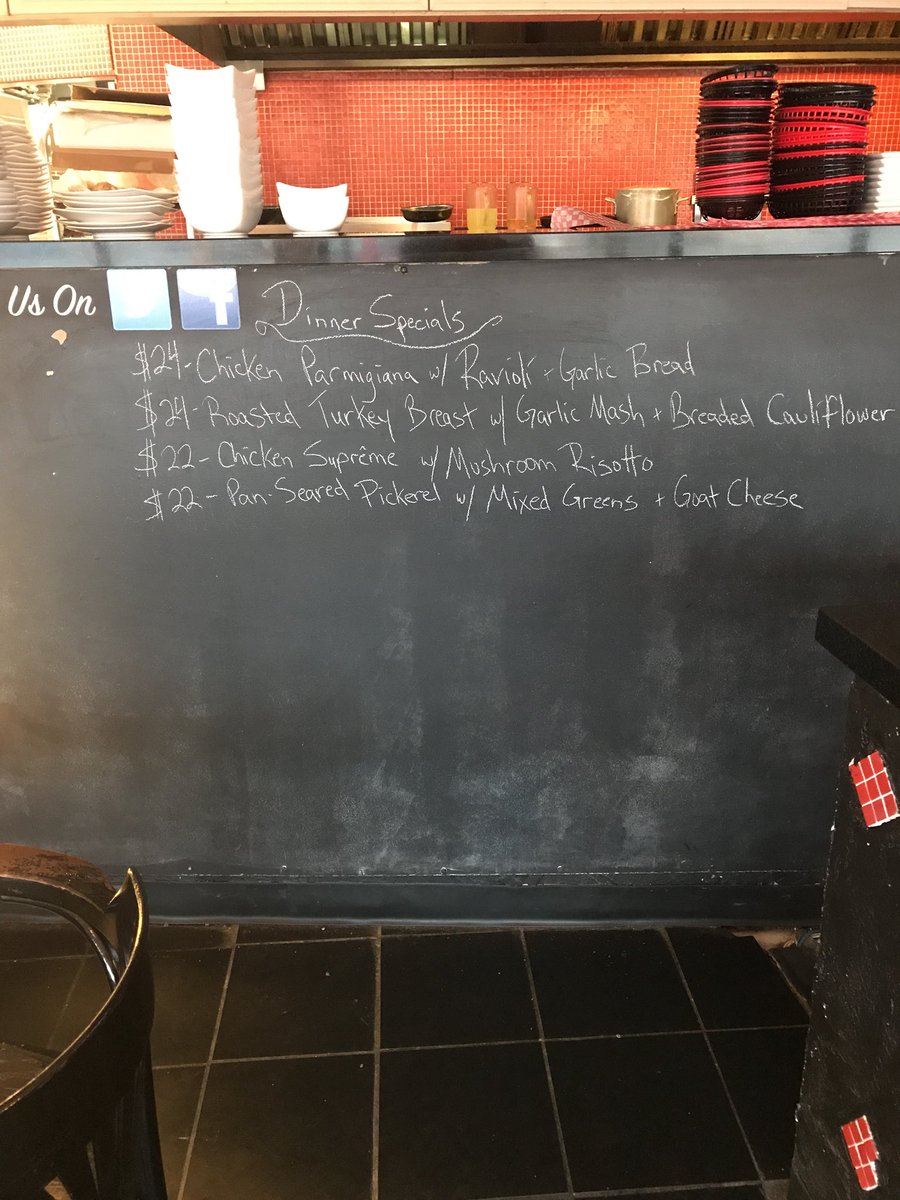 Dinner Specials tonight @ #mainst #bracebridge