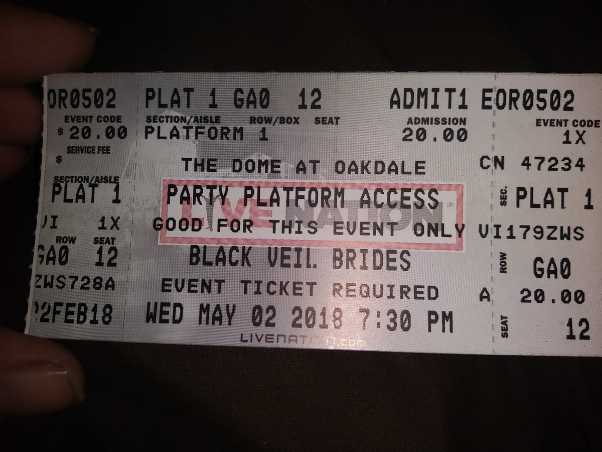 freackshow_mom_'s tweet photo. So stoked!
My tickets 4 #RessurectionTour (2nd 1/2) 2 see @blessthefall @AAofficial n @blackveilbrides in Wallingford CT on May 2nd!!!
I'm ganna b getting my #BVBVIP next week hopefully!!!
I cannot wait!!!! Going with BVB like @sissyhinz3 n lil fam, we're ganna have a blast!!!! https://t.co/mSCZ4wztgY