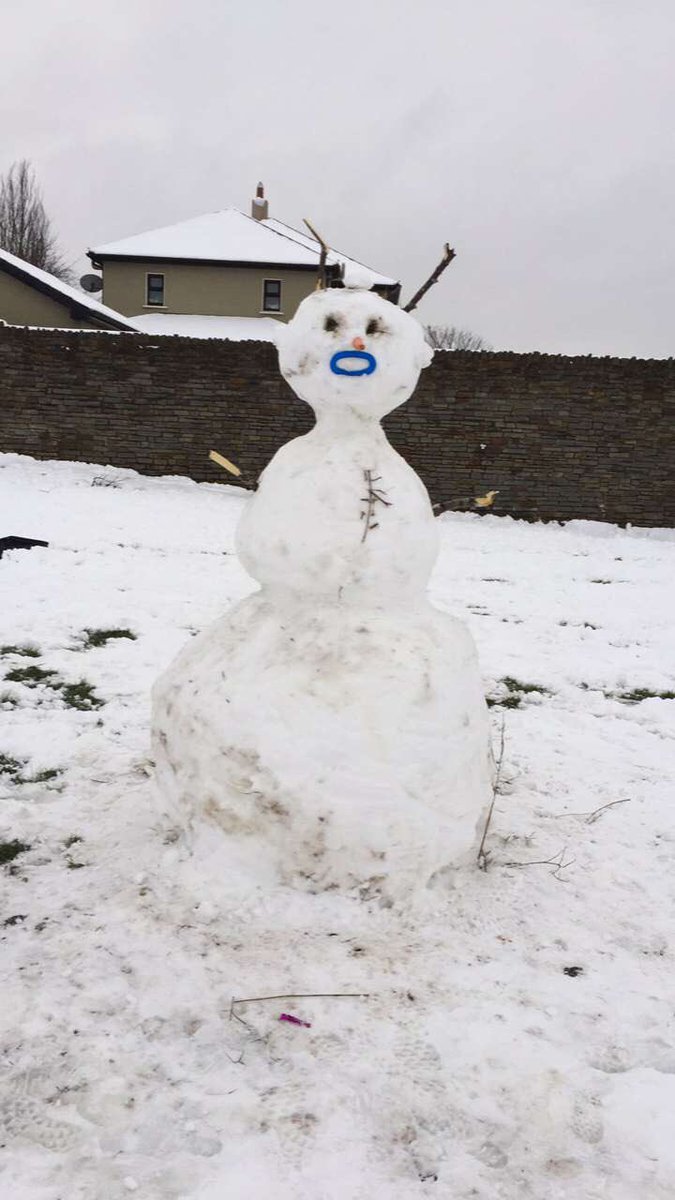 mnuaziz's tweet photo. #stromemma #snowman #snowday2018 different #culture different #snowman #today #snowman #Cork https://t.co/tSawCHSyh1
