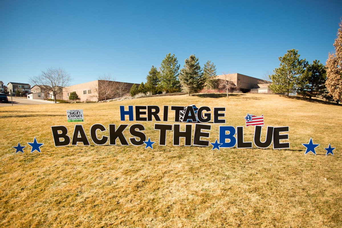 patwolach's tweet photo. What a wonderful day at Heritage Elementary School.  Honoring our officers, community coming together, students offering thanks!  This is what our school is about. #Heritageexplorers https://t.co/HBWl6PPsaq