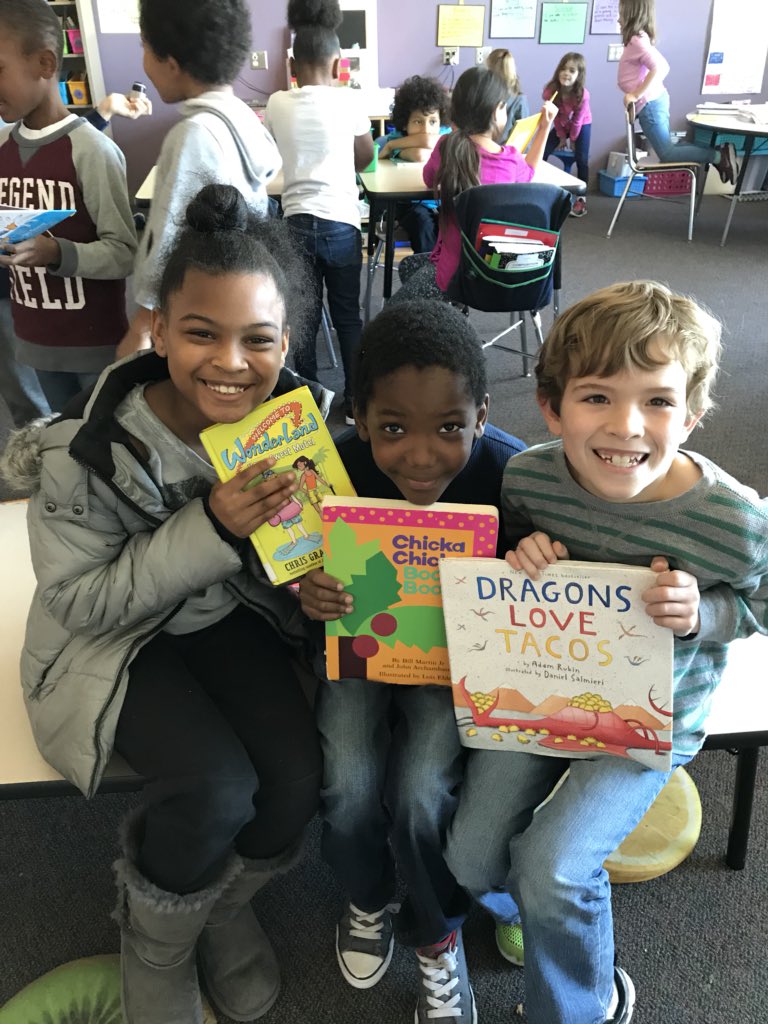 BrunkersBunker's tweet photo. We loved sharing our favorite books from home with our friends today! #ReadAcrossAmerica #WeLoveBooks @BrierCreekES https://t.co/cmdQ2DKKdf