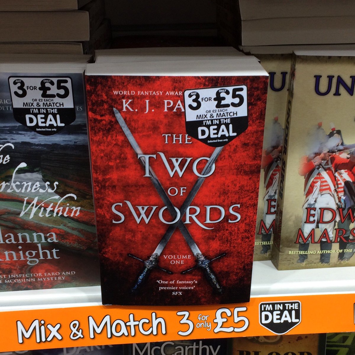 tenofswordsbook's tweet photo. Seen this in a bookshop today, hadn't heard of it before by seen well liked. Titles a bit close for comfort though! https://t.co/yEiygINelW
