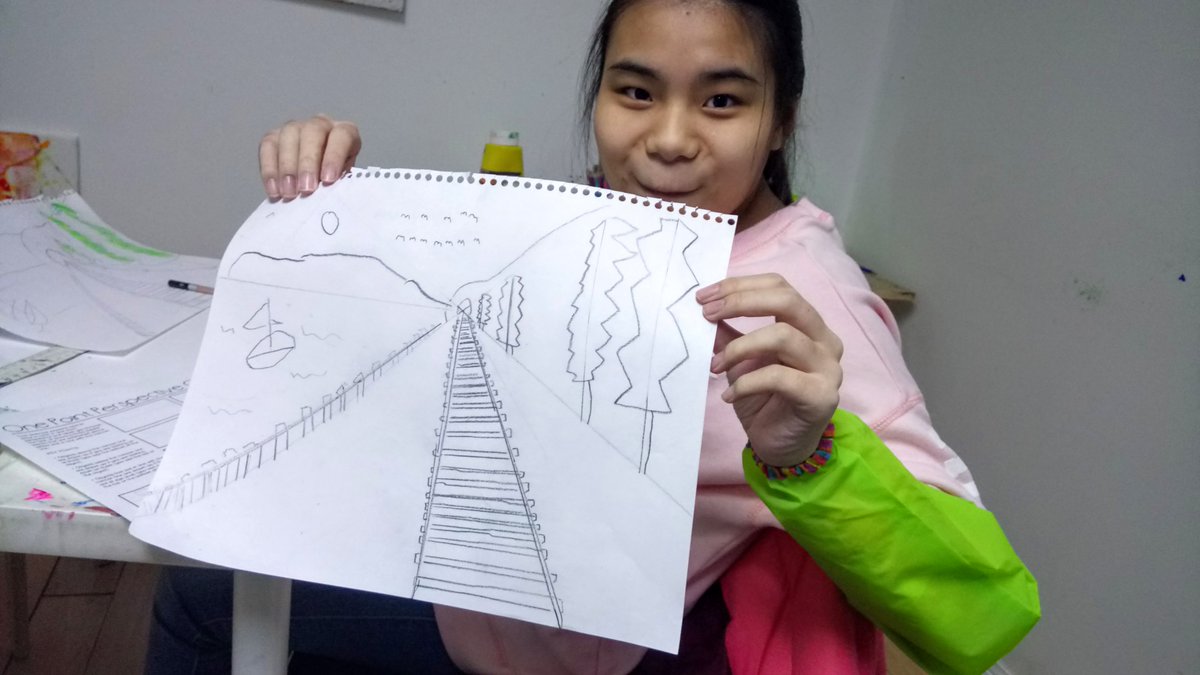 PaintASmileInfo's tweet photo. Good day, bad day, all depends on your #perspective. How was your day today? #onepointperspective #yorkregionarts #beginnerarts #disABILITY #toronto #nonprofit https://t.co/8LIiFXhexn