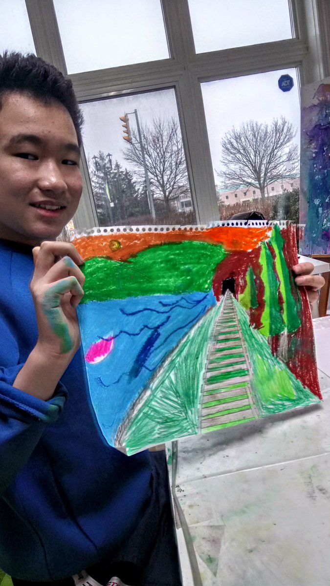 PaintASmileInfo's tweet photo. Good day, bad day, all depends on your #perspective. How was your day today? #onepointperspective #yorkregionarts #beginnerarts #disABILITY #toronto #nonprofit https://t.co/8LIiFXhexn