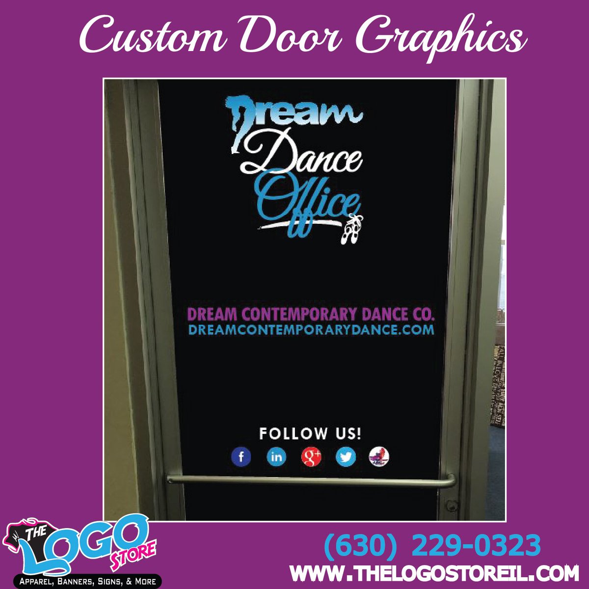 The_Logo_Store's tweet image. Get custom #DoorGraphics or #WindowGraphics for your #storefront! CALL TODAY! (630) 229-0323 #BusinessOwners #PromoteYourBusiness #TheLogoStore