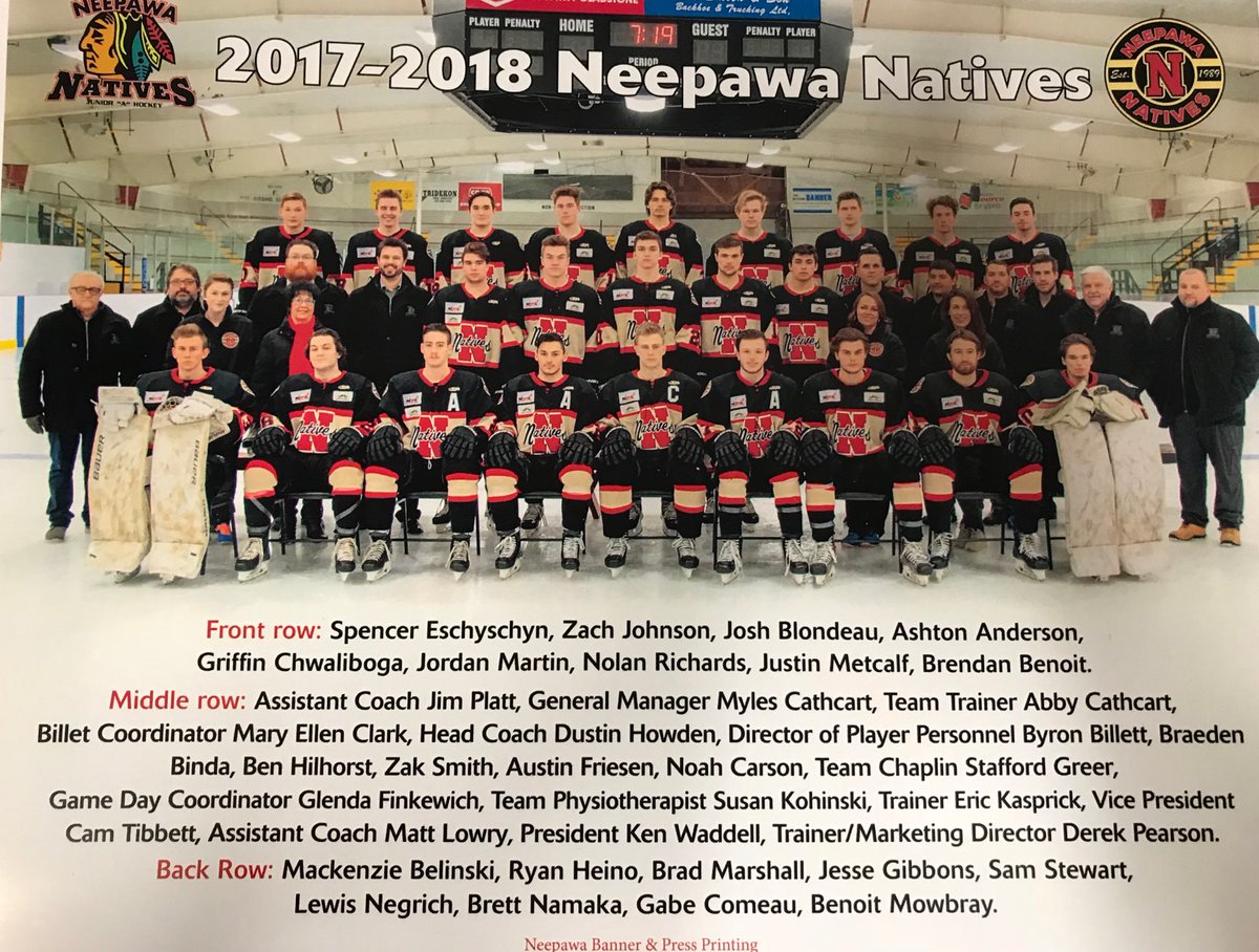 MJHLTitans's tweet photo. @MJHLNatives Official Team Photo Thank you to sponsors,  fans,  billets and the community of @TownofNeepawa . Your continued support is appreciated.  @gfinkewich @D_Jitsu @BannerandPress @myWestmansports #MadhouseonMountain https://t.co/HvknxN10Dk