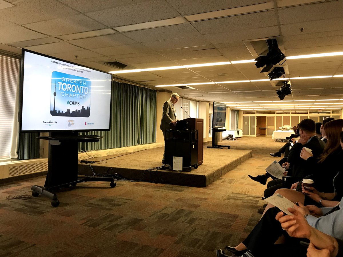 Welcoming remarks at yesterday's GTA chapter event on the marihuana related businesses and the impact on financial institutions. #kymrb