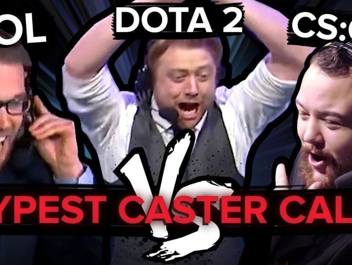 theScoreDota2's tweet photo. Dota 2 vs CS:GO vs League of Legends: Who has the hypest caster calls? https://t.co/JaszWfJJeS https://t.co/NeDBb69HcO