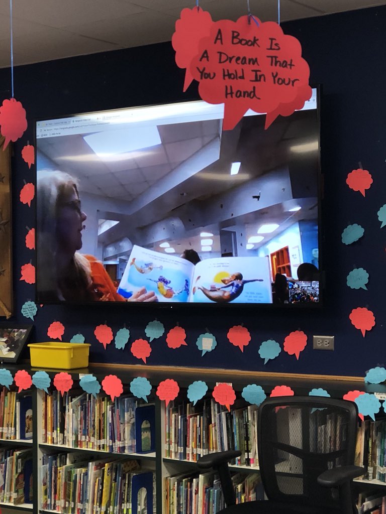 beasley_pride's tweet photo. 3rd grade literally read across America! Thank you to our former principal, Mrs. Kovalcik, for reading to our students all the way from Virginia today. #BeasleyPride https://t.co/FeVpJ6XZpo